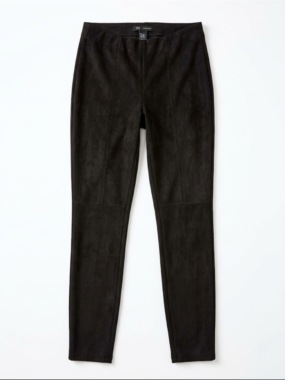 Zara Faux-Suede Black Pants